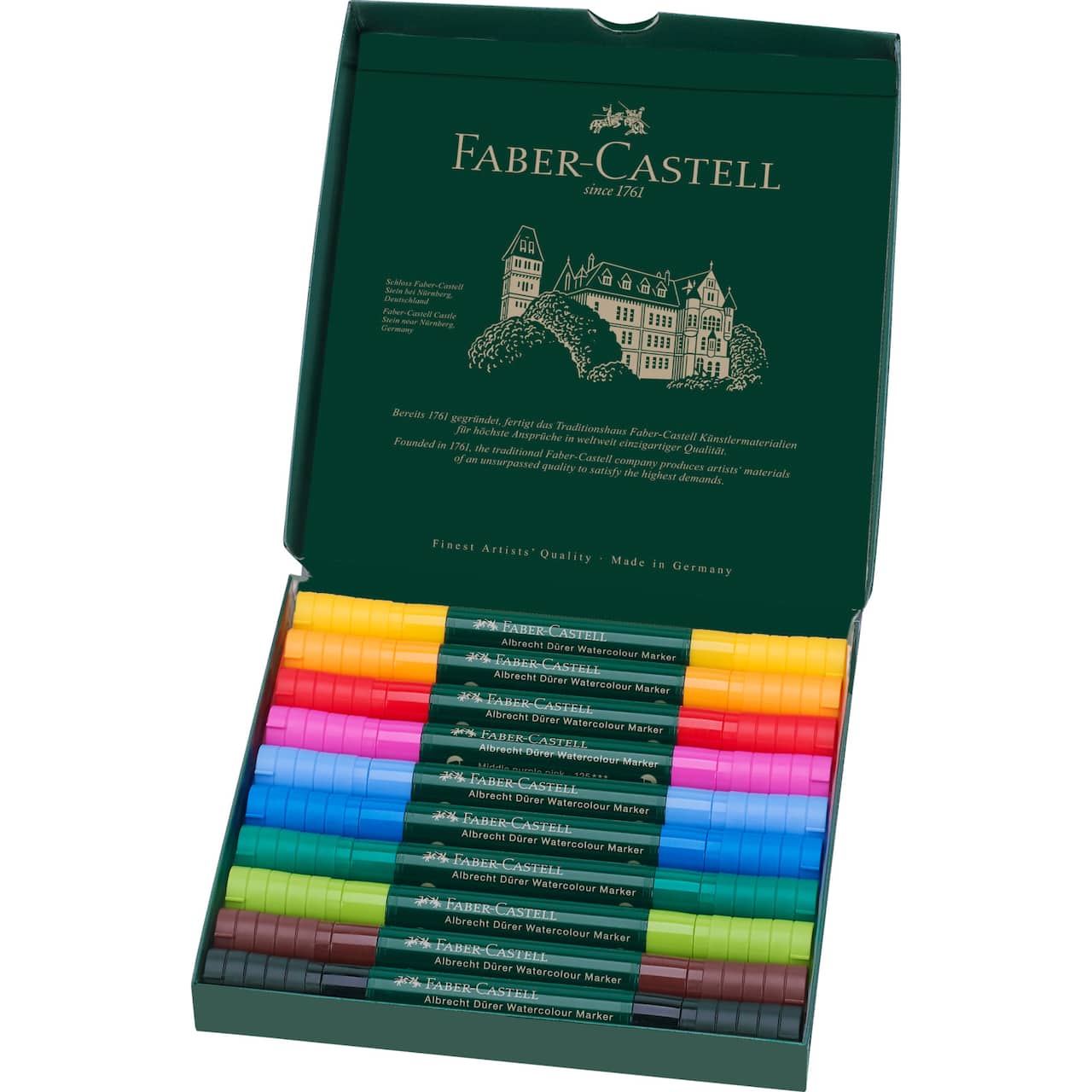 Faber-Castell® Albrecht Durer 10 Color Watercolor Marker Set